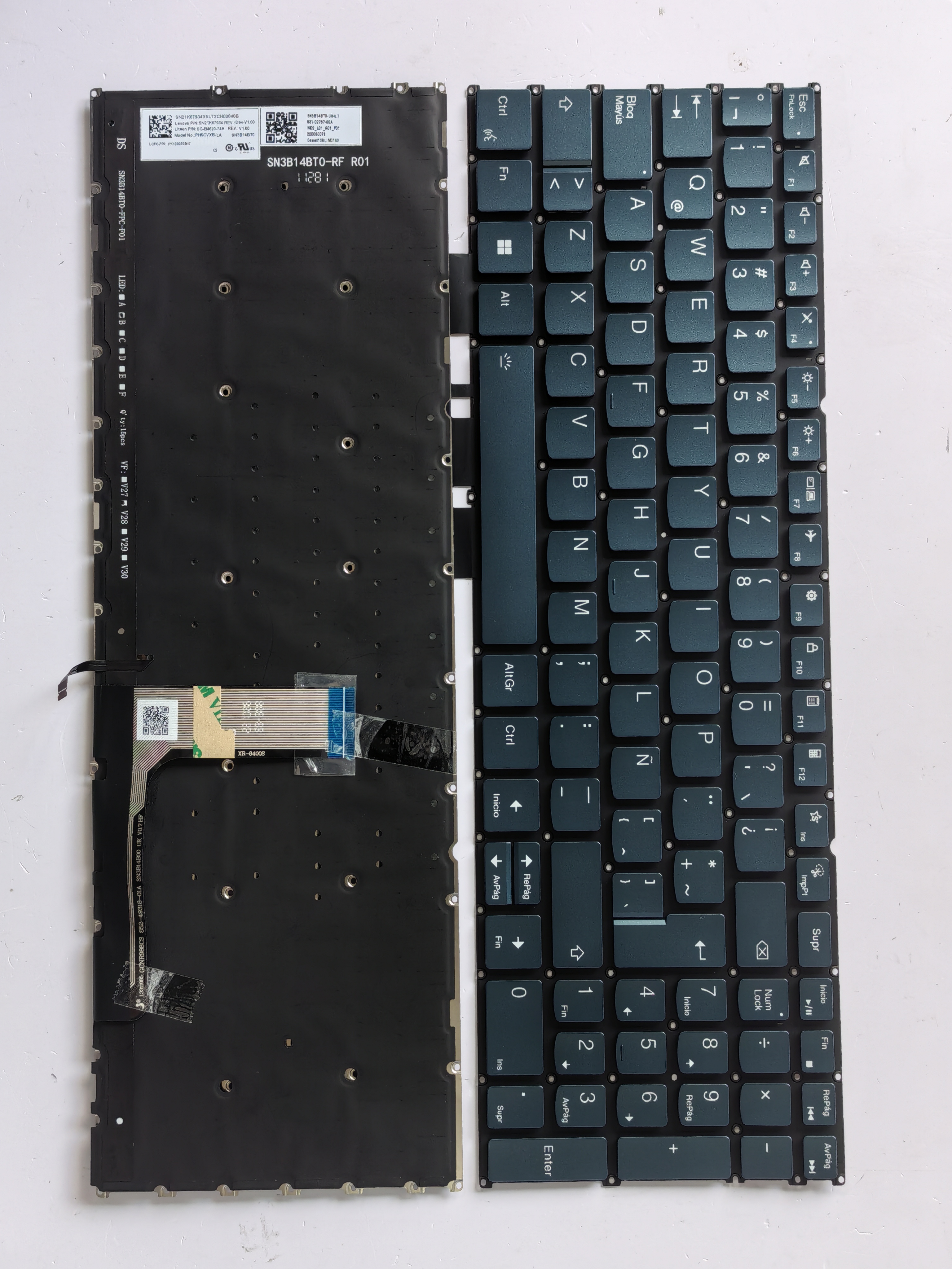 Picture of New Replacement Laptop Keyboard For LENOVO YOGA Pro 16s IRP8 IMH9 2023 2024 Talk button Dark blue Backlit LA Layout